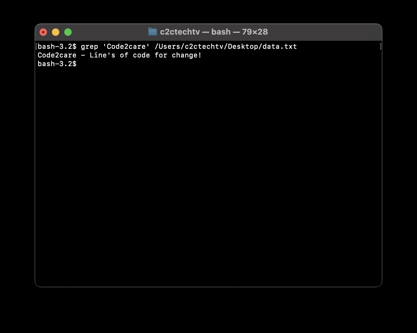 Bash find a string in a file using Grep Command